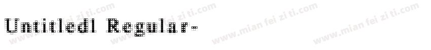 Untitled1 Regular字体转换